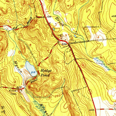 United States Geological Survey Voluntown, CT-RI (1953, 31680-Scale) digital map