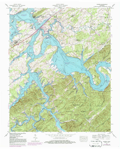 United States Geological Survey Vonore, TN (1941, 24000-Scale) digital map