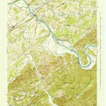 United States Geological Survey Vonore, TN (1942, 24000-Scale) digital map