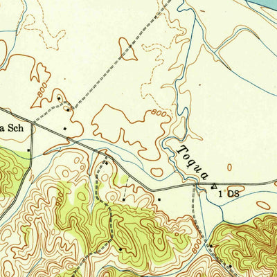 United States Geological Survey Vonore, TN (1942, 24000-Scale) digital map