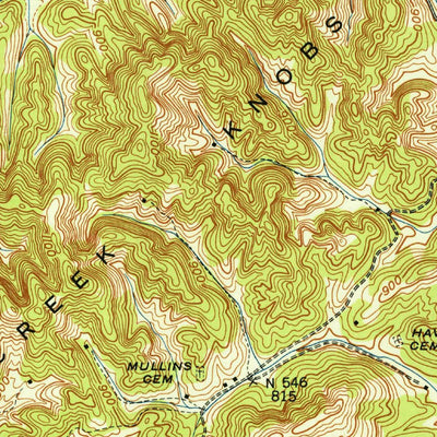 United States Geological Survey Vonore, TN (1942, 24000-Scale) digital map