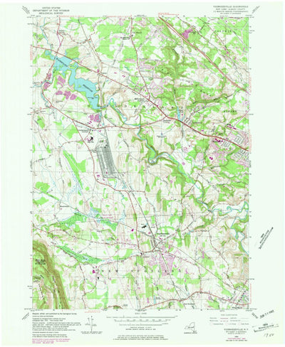 United States Geological Survey Voorheesville, NY (1954, 24000-Scale) digital map
