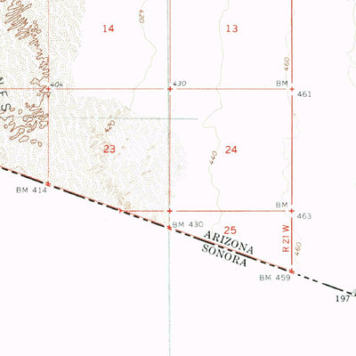United States Geological Survey Vopoki Ridge, AZ (1965, 62500-Scale) digital map