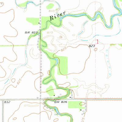 United States Geological Survey Voss, ND (1972, 24000-Scale) digital map