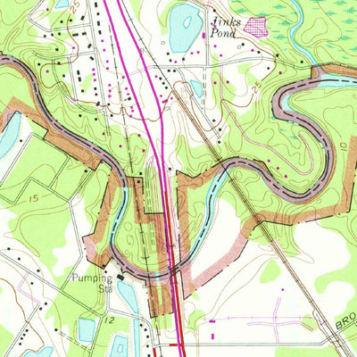 United States Geological Survey Voth, TX (1960, 24000-Scale) digital map