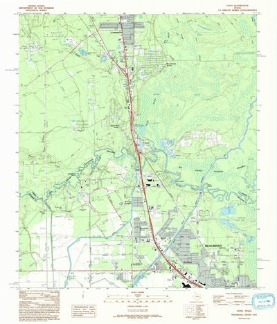 United States Geological Survey Voth, TX (1993, 24000-Scale) digital map