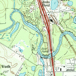 United States Geological Survey Voth, TX (1993, 24000-Scale) digital map