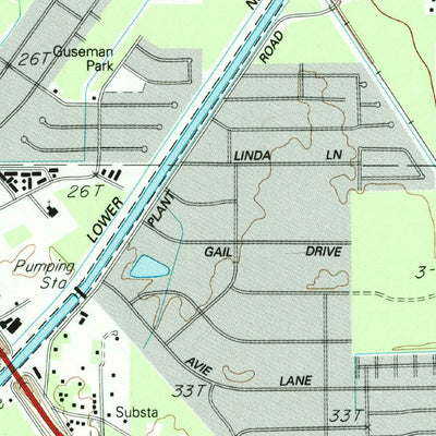 United States Geological Survey Voth, TX (1993, 24000-Scale) digital map