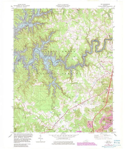 United States Geological Survey Vox, KY (1979, 24000-Scale) digital map