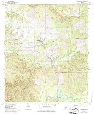 United States Geological Survey Vredenburgh, AL (1973, 24000-Scale) digital map