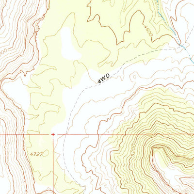 United States Geological Survey Vulcans Throne, AZ (1967, 24000-Scale) digital map