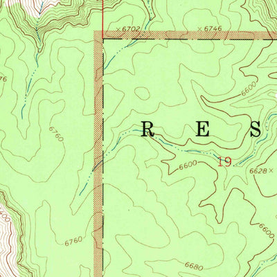United States Geological Survey Vulcans Throne SW, AZ (1967, 24000-Scale) digital map