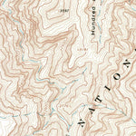 United States Geological Survey Vulcans Throne SW, AZ (1967, 24000-Scale) digital map