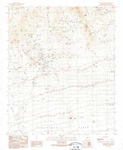 United States Geological Survey Vulture Mine, AZ (1990, 24000-Scale) digital map