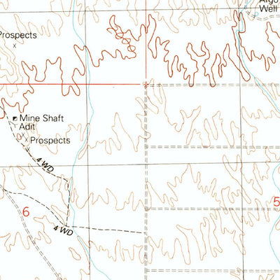 United States Geological Survey Vulture Mine, AZ (1990, 24000-Scale) digital map