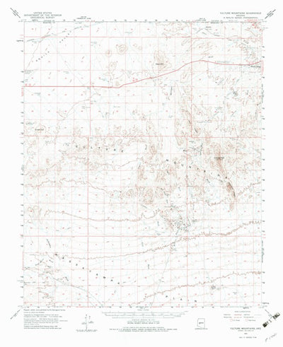 United States Geological Survey Vulture Mountains, AZ (1961, 62500-Scale) digital map