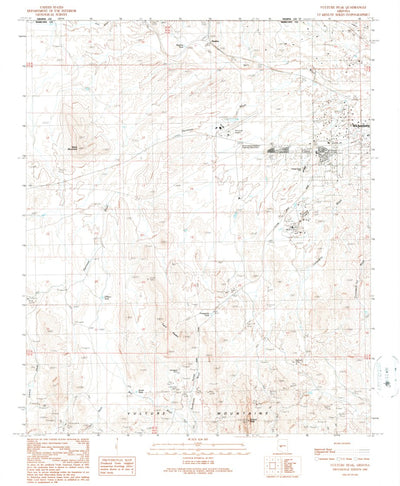 United States Geological Survey Vulture Peak, AZ (1990, 24000-Scale) digital map