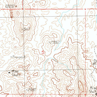United States Geological Survey Vulture Peak, AZ (1990, 24000-Scale) digital map