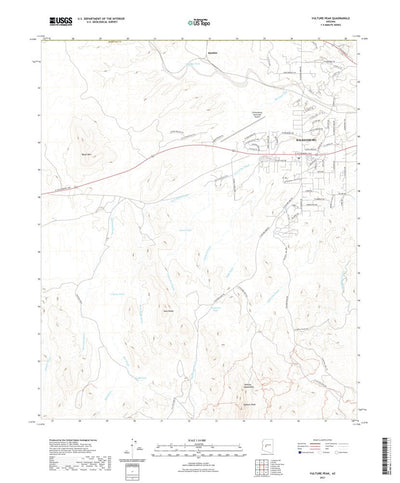 United States Geological Survey Vulture Peak, AZ (2021, 24000-Scale) digital map
