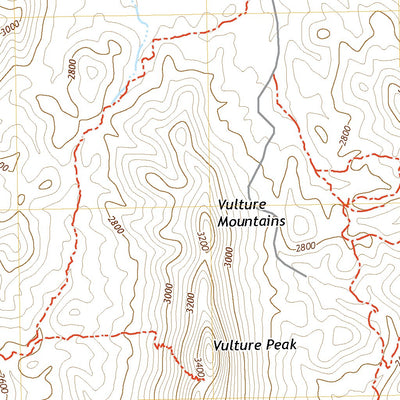 United States Geological Survey Vulture Peak, AZ (2021, 24000-Scale) digital map
