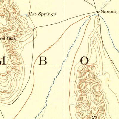 United States Geological Survey Vya E, NV-OR (1886, 250000-Scale) digital map