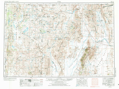 United States Geological Survey Vya, NV-OR-CA (1954, 250000-Scale) digital map