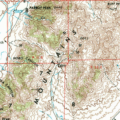 United States Geological Survey Vya, NV-OR-CA (1954, 250000-Scale) digital map