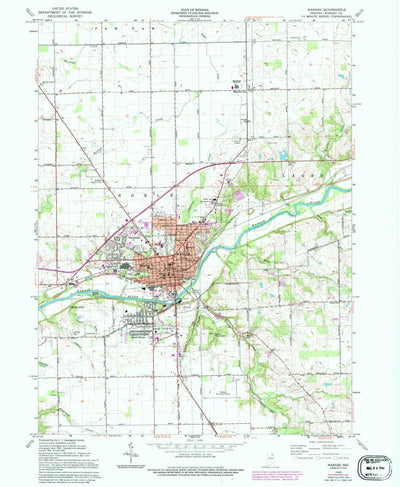 United States Geological Survey Wabash, IN (1963, 24000-Scale) digital map