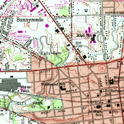 United States Geological Survey Wabash, IN (1963, 24000-Scale) digital map