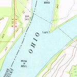United States Geological Survey Wabash Island, KY-IL-IN (1958, 24000-Scale) digital map