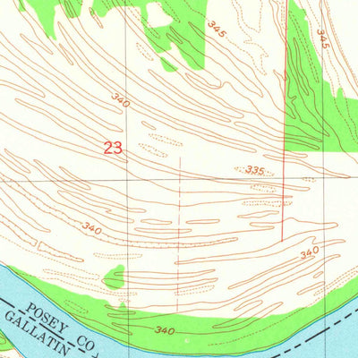 United States Geological Survey Wabash Island, KY-IL-IN (1981, 24000-Scale) digital map