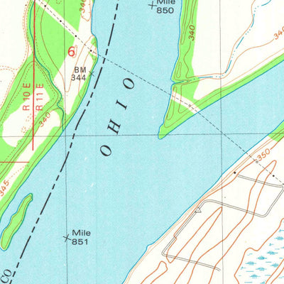 United States Geological Survey Wabash Island, KY-IL-IN (1981, 24000-Scale) digital map