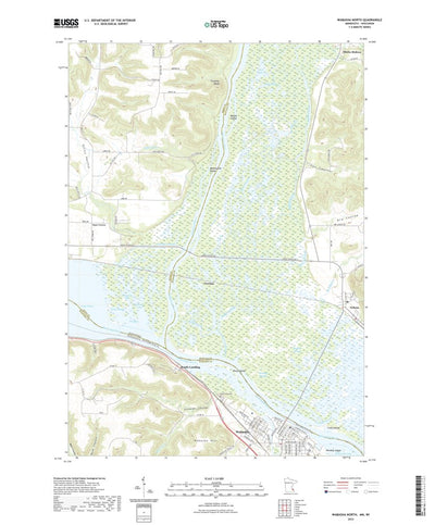 United States Geological Survey Wabasha North, MN (2022, 24000-Scale) digital map