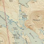 United States Geological Survey Wabassus Lake, ME (1943, 62500-Scale) digital map