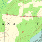 United States Geological Survey Wabeno, WI (1972, 24000-Scale) digital map