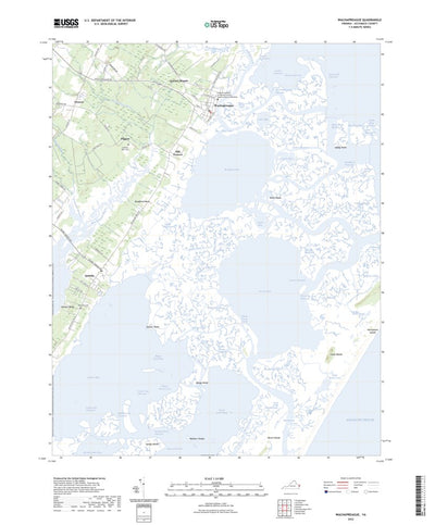 United States Geological Survey Wachapreague, VA (2022, 24000-Scale) digital map