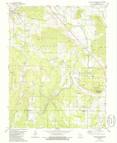 United States Geological Survey Wachita Mountain, MO (1980, 24000-Scale) digital map