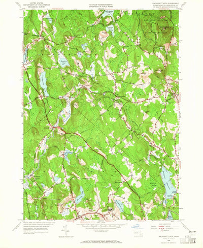 United States Geological Survey Wachusett Mountain, MA (1956, 24000-Scale) digital map