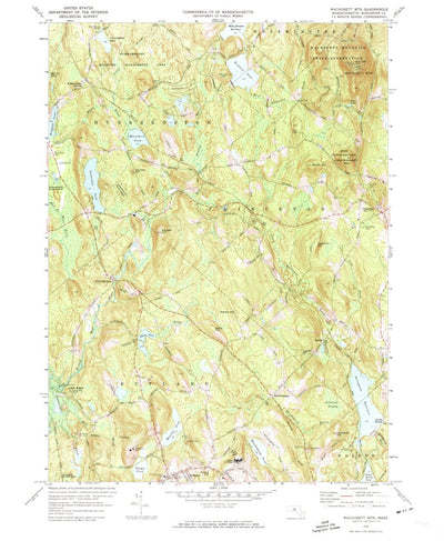United States Geological Survey Wachusett Mountain, MA (1972, 24000-Scale) digital map