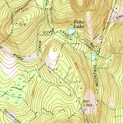 United States Geological Survey Wachusett Mountain, MA (1972, 24000-Scale) digital map