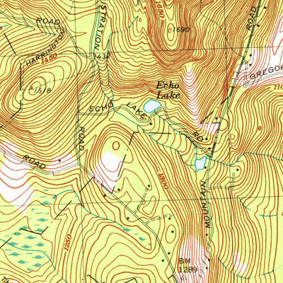 United States Geological Survey Wachusett Mountain, MA (1972, 25000-Scale) digital map