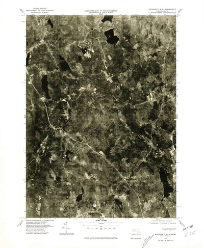 United States Geological Survey Wachusett Mountain, MA (1975, 25000-Scale) digital map