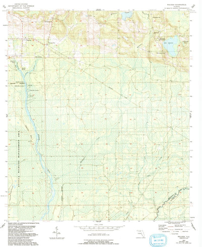 United States Geological Survey Wacissa, FL (1955, 24000-Scale) digital map