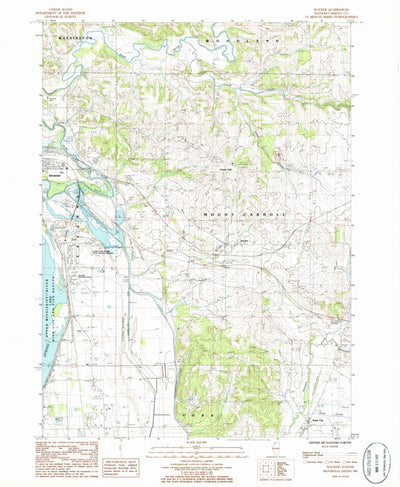 United States Geological Survey Wacker, IL (1985, 24000-Scale) digital map