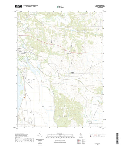United States Geological Survey Wacker, IL (2021, 24000-Scale) digital map