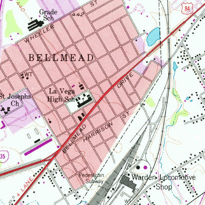 United States Geological Survey Waco East, TX (1957, 24000-Scale) digital map