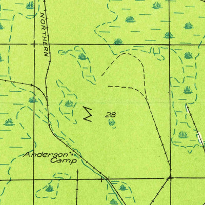 United States Geological Survey Waco Lake, MI (1932, 31680-Scale) digital map