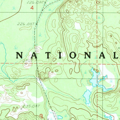 United States Geological Survey Waco Lake, MI (1985, 24000-Scale) digital map
