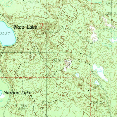 United States Geological Survey Waco Lake, MI (1985, 24000-Scale) digital map