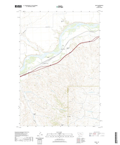 United States Geological Survey Waco, MT (2020, 24000-Scale) digital map